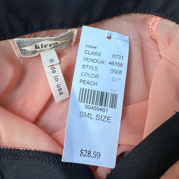 Women’s Kirra Chiffon Sheer Sleeveless Blouse Peach Color Size Small - Picture 5 of 7